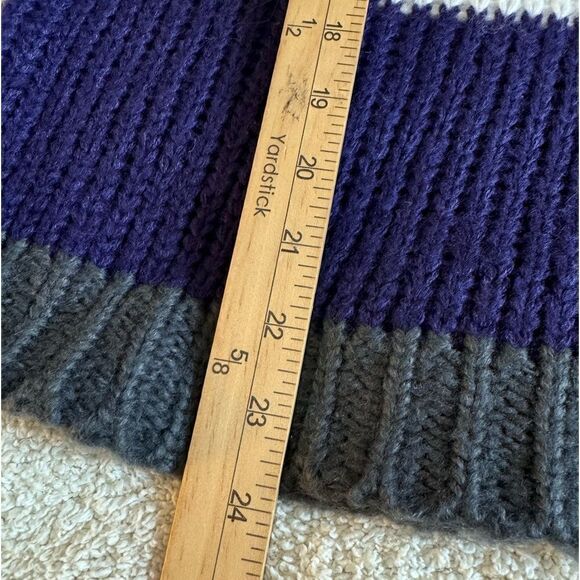 Cloth By RD Sweater Womens SZ M Crew Neck Chunky Knit Bold Striped Pullover Boxy - Picture 6 of 9